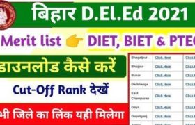 Bihar DElEd Merit list