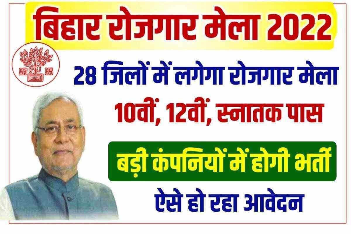 Bihar Rojgar Mela 2022 Online Apply