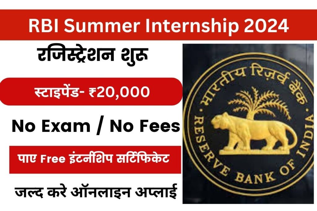 RBI Summer Internship 2024